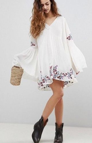 White Long Sleeve Dress Size XS 