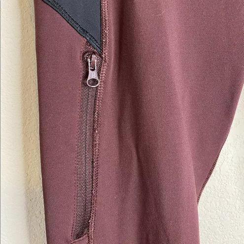 Lululemon Kris Cross Crop Legging Full-On Luxtreme Bordeaux Drama