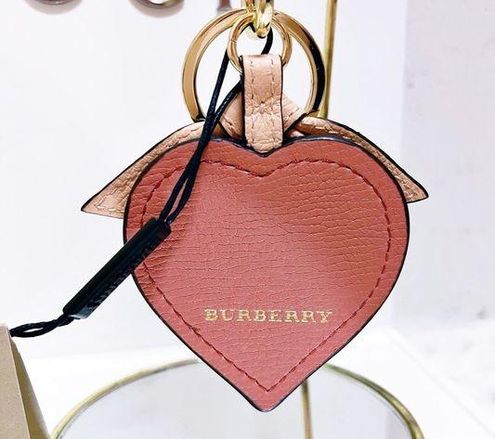 burberry leather keychain