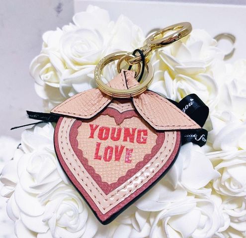 Burberry Authentic Young Love Leather Heart Bag Charm / Keychain - $218 New  With Tags - From SAMANTHA