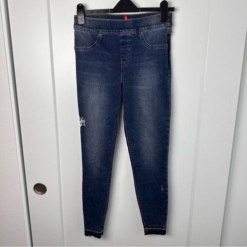 Spanx Distressed Denim High Rise Elastic Leggings Size M - $28 - From  Valerie