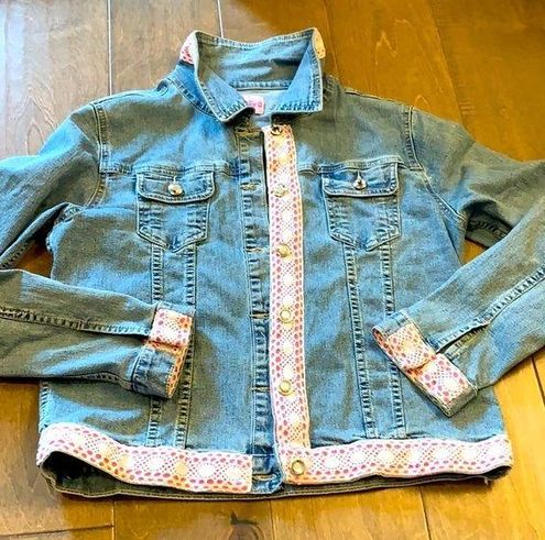 Molly B Ribbon Detailed Jean Jacket Size M - $50 - From Aria