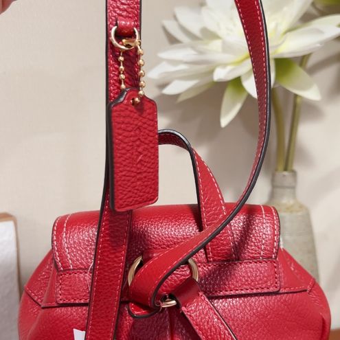 Coach Pennie Backpack 22 Red Leather Adjustable Straps NWT $350 - $167 New  With Tags - From Leinna
