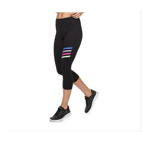 Sport Colorful Stripe Cropped Athletic Pants M Size M - $23 - From Lily