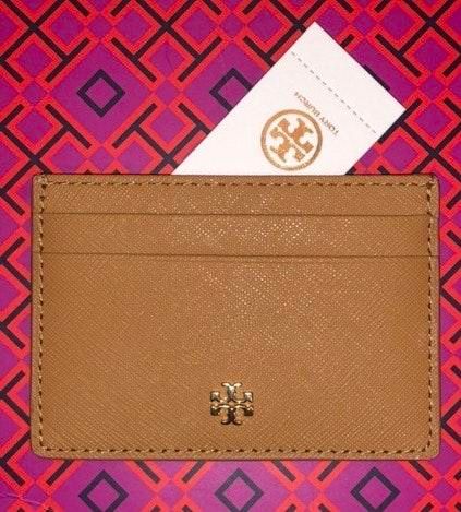 Tory Burch Emerson Slim Card Case/wallet Tan - $50 (41% Off Retail) New  With Tags - From Monica