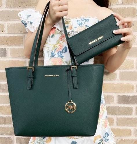 Michael Kors Green Jet Set Tote - $150 (57% Off Retail) New With Tags -  From Bend