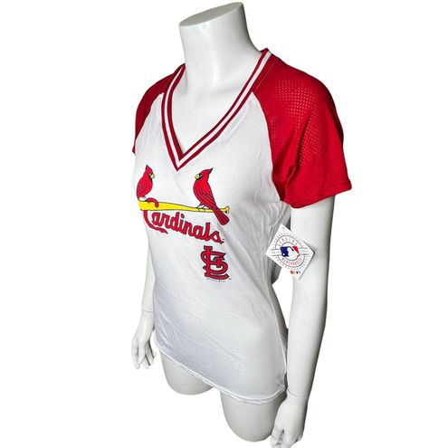 Genuine Merchandise V-Neck Mesh T-Shirt - St. Louis Cardinals