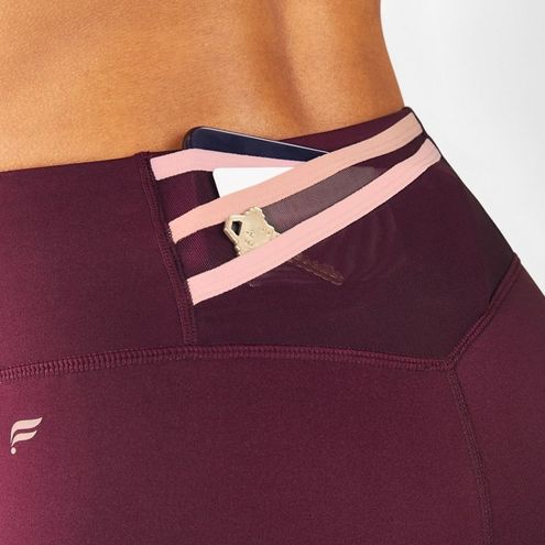 Fabletics Trinity Motion365 High Waisted 7/8 Legging Burgundy / Rosebloom  Large - $13 - From Milreca