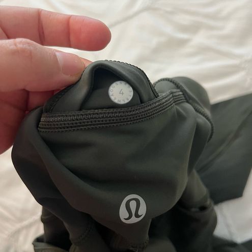 Lululemon Army Green Mesh Leggings Size 4 - $41 - From Patricia