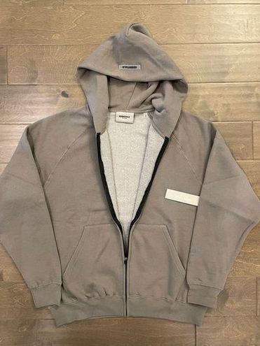 Fear of God Essentials Gray Full Zip Jacket