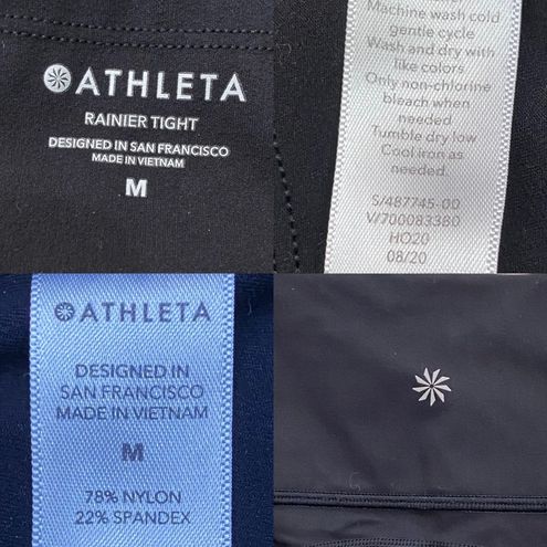 Athleta Black Rainier Tight Leggings Size M Size M - $45 - From