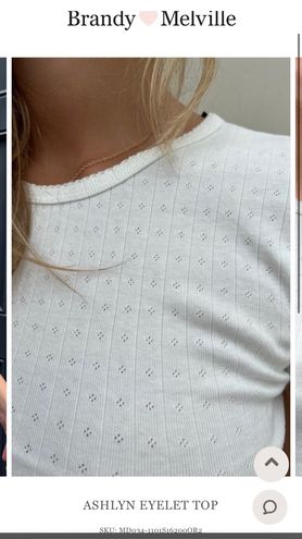 Brandy Melville Ashlyn Eyelet Top