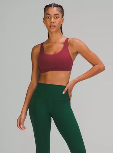 Lululemon In Alignment Straight-strap Bra Red - $51 New With Tags - From  Melissa