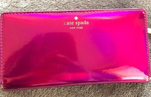 Kate Spade Fuchsia Holographic Wallet Pink - $20 (81% Off Retail) - From  Katie