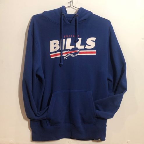 Buffalo Bills Men's 47 Brand Classic Blue Pullover Jersey Hoodie - Medium