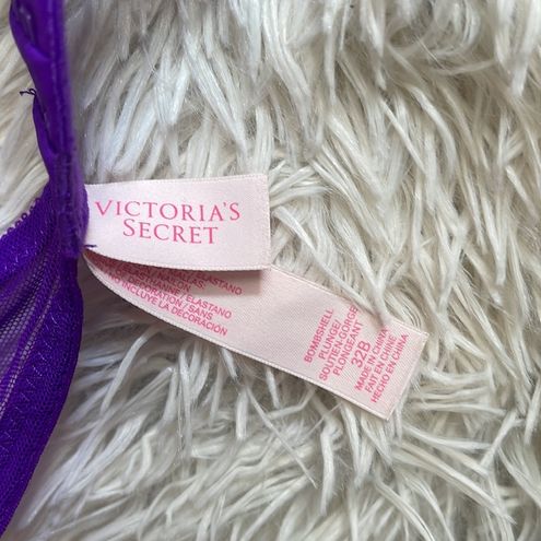 Victoria's Secret Bombshell Bra (purple lace) Purple Size 32 B - $23