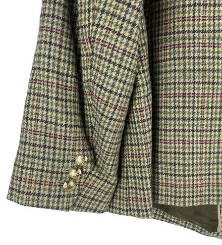 Talbots NWT Classic Shetland Blazer Rustling Plaid Green Pink Size 20W -  $148 New With Tags - From Style