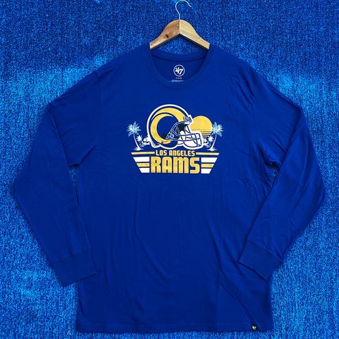 Vintage Thrift Los Angeles Rams Sweatshirt, Blue, XL