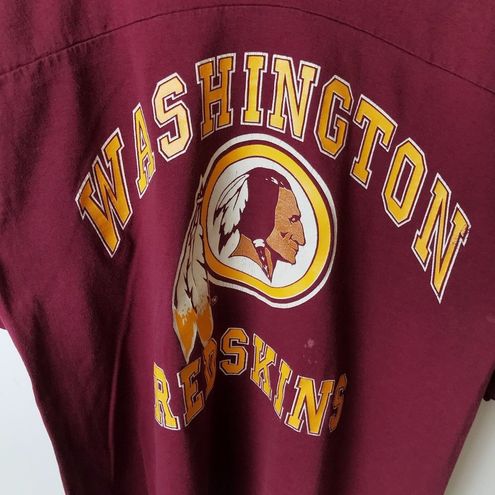 Vintage 00s Maroon NFL Washington Redskins 98 T-Shirt - Medium