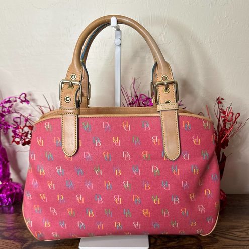 Dooney & Bourke Vintage Rainbow Color Coated Canvas Signature Satchel -  $129 - From Lolas