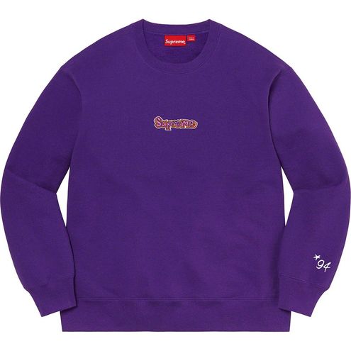 Supreme Gonz Logo Purple Crew Neck Size XL - $180 (55% Off