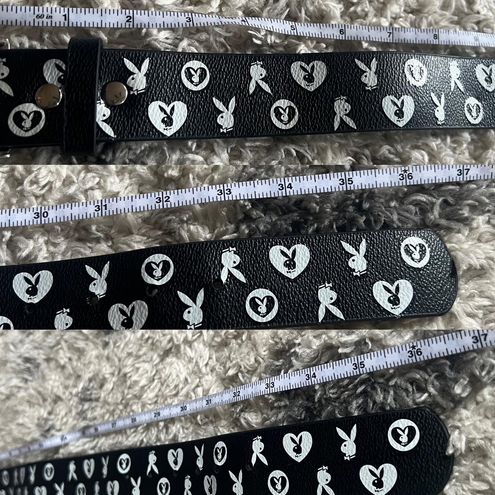 Playboy Black And White Monogram Belt Size undefined - $58 - From  bunnyxthings