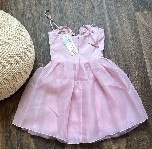 Oh Polly FLORIANE tulle Skirt Corset Mini Dress in Dusty Pink Size 2 - $75  New With Tags - From Mooshkini