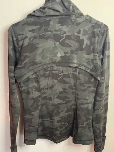 Lululemon Hooded Define Jacket Nulu Incognito Camo Multi Gator Green Sz 8