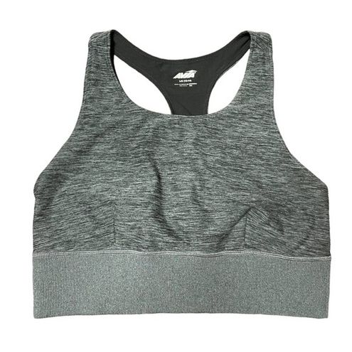 Avia Black and Gray Wireless Racerback Sports Bra Size L (12/14) Size L -  $18 - From Angela