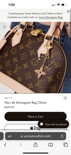 LV Fleur de Monogram bag charm – Grazzie's Luxe CollectioNz