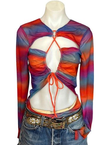 Camila Coelho Jeramie Bodysuit in Rainbow