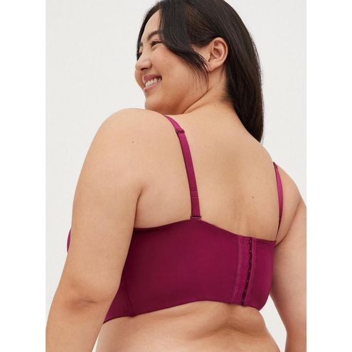 Torrid NWT Magenta Pink Push-Up Longline Strapless Bra Size 48DD - $35 New  With Tags - From Stephanie