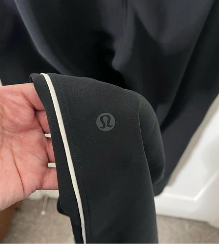 Lululemon On the Right Track Pant Black / Light Ivory Womens Size