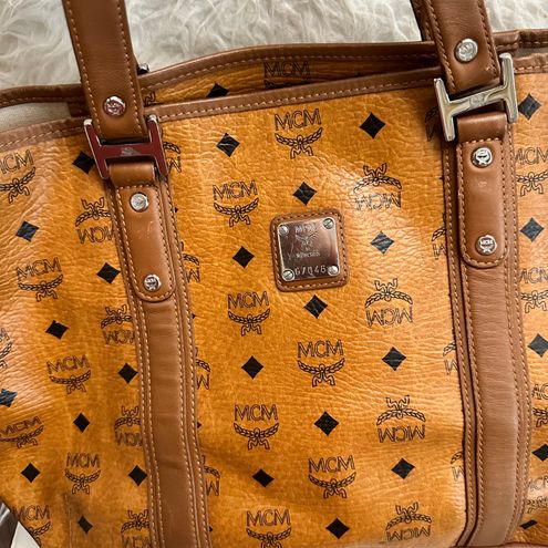 MCM Authentic cognac tote bag Tan - $295 (75% Off Retail) - From