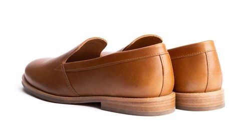 Rounded Leather Loafer