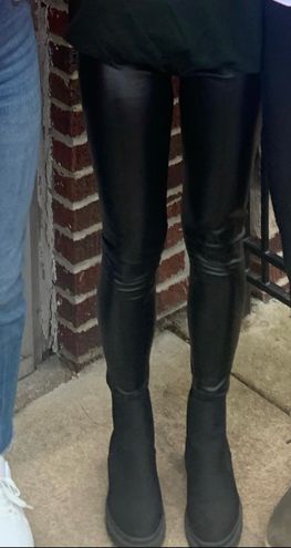 Stella Luce Leather Leggings Black 
