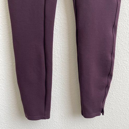 Spanx Brandywine Red Purple Mid Rise Ankle Length Ponte Hem Slit Pant  Leggings Size XS - $55 - From Karena