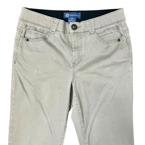 Democracy Ab Solution Colored Straight Leg Booty Lift Jeans Tan