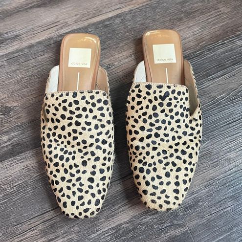 Dolce vita store mules leopard