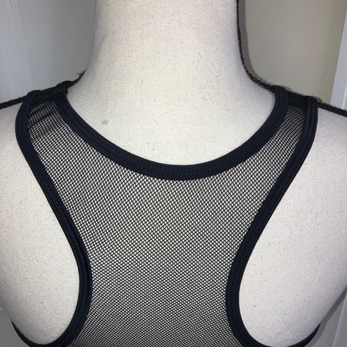 NWOT Women's Boohoo Sexy Fishnet Bralette Blouse Top Swimwear