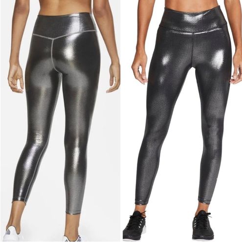 Nike One Icon Clash Shimmer 7/8 Leggings Black Metallic - $30 - From Nicole