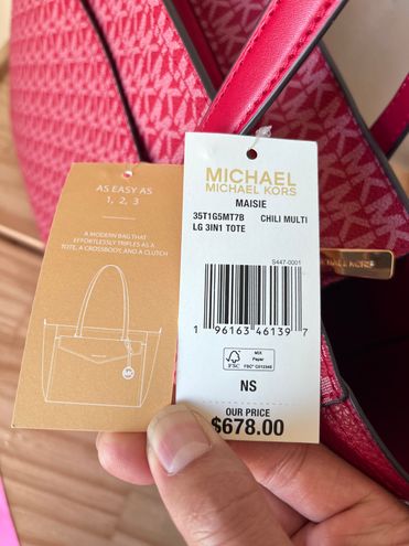 Michael Kors 3 In 1 Tote Red - $265 (60% Off Retail) New With Tags - From  Sarah