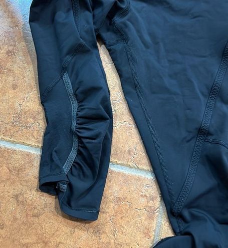 Lululemon Black Ruched Reflective leggings size 4 - $45 - From Lulu