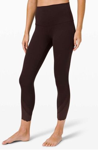 Lululemon Wunder Under High-Rise Crop 23 *Updated Scallop Full-On