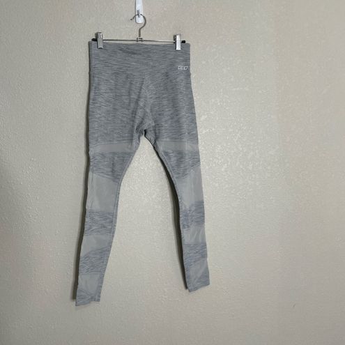 Lorna Jane Gray Mesh Insert Leggings Small - $18 - From Madison