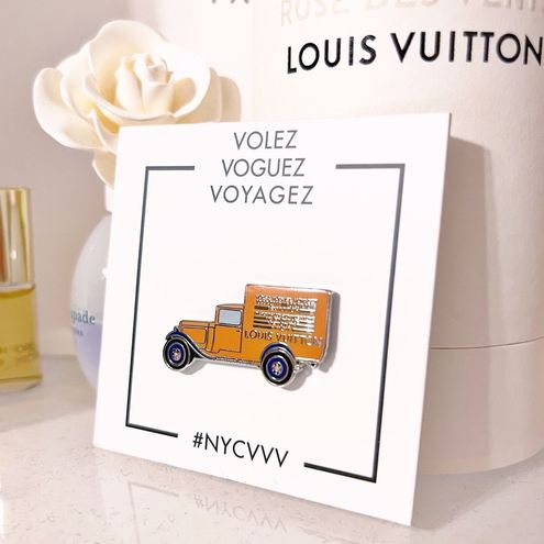 Louis Vuitton X Pintrill Volez, Voguez, Voyagez Special Edition Pin Yellow  Truck