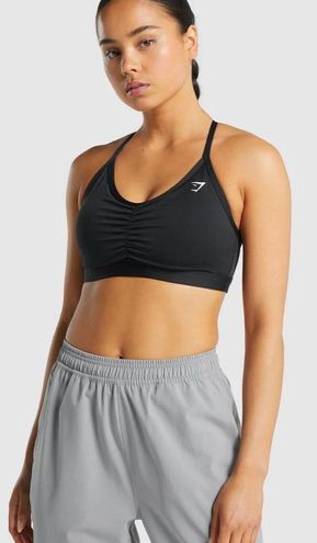 Gymshark Ruched Sports Bra - White