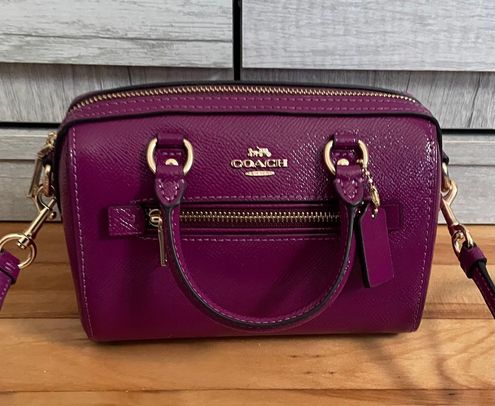 Coach Mini Rowan Satchel Crossbody Bag Purple - $130 (48% Off Retail) -  From Jen