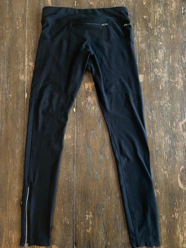 Nike dri-fit Leggings With Tie Front And Ankle Zipper Black Size