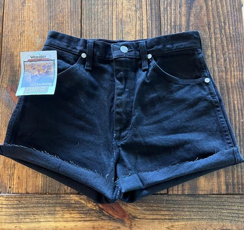 Wrangler Black Jean Shorts Size 2 - $50 (37% Off Retail) New With Tags -  From Lauryl